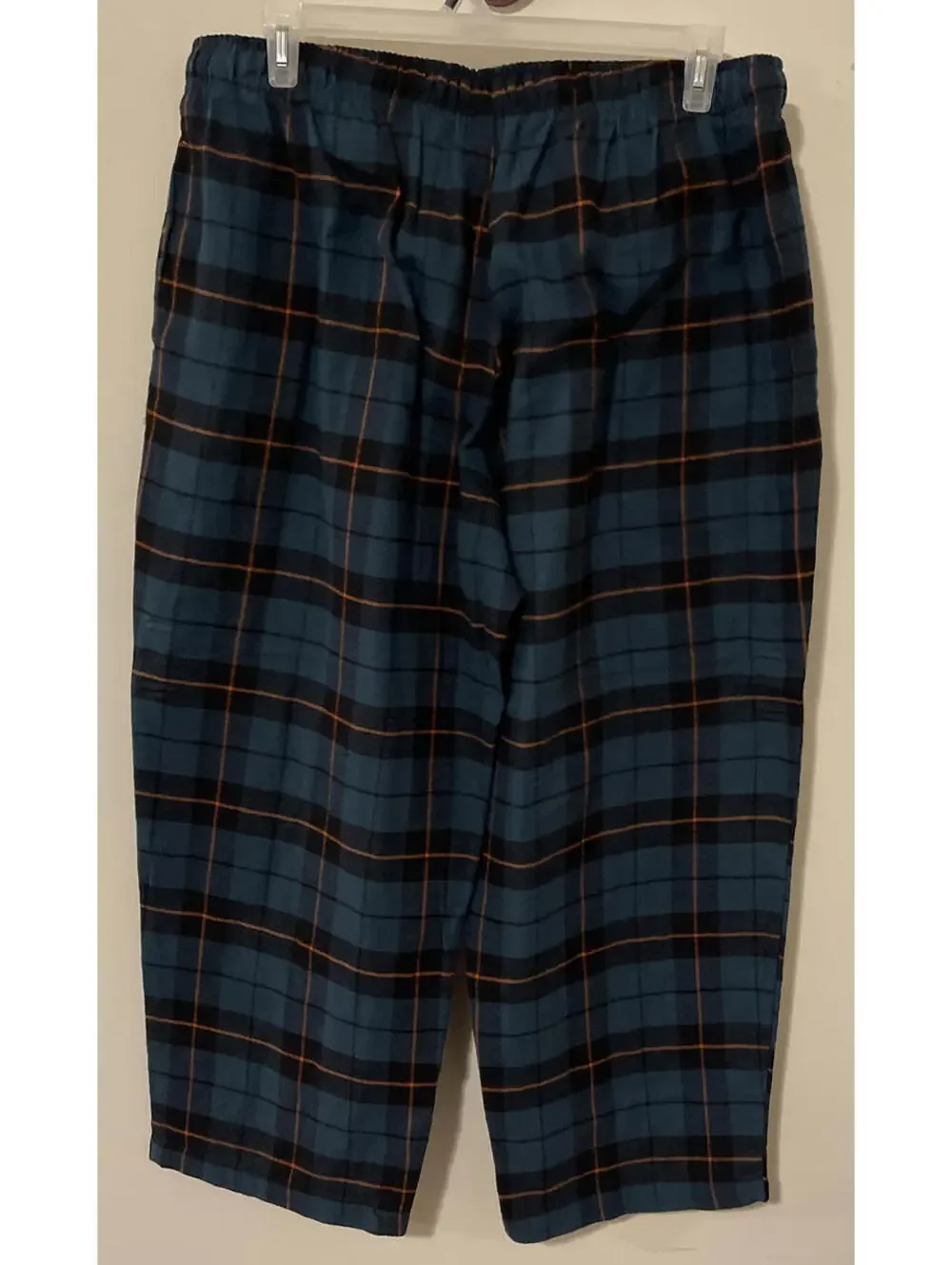 Sonoma Mens 2xb Green Plaid Cotton Flannel Sleep Pants w/Pockets NEW! A4517